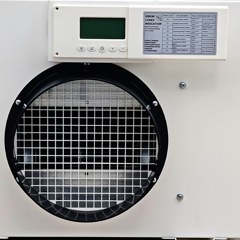 Contrrol Panel and Air Inlet of Guard70 Dehumidifier