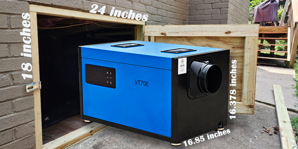 Vt70e Under House Crawl Space Dehumidifier