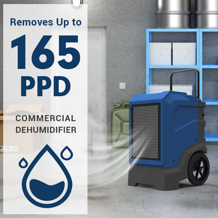 Preair 165pint Dehumidifier for Water Damage Restoration Functions