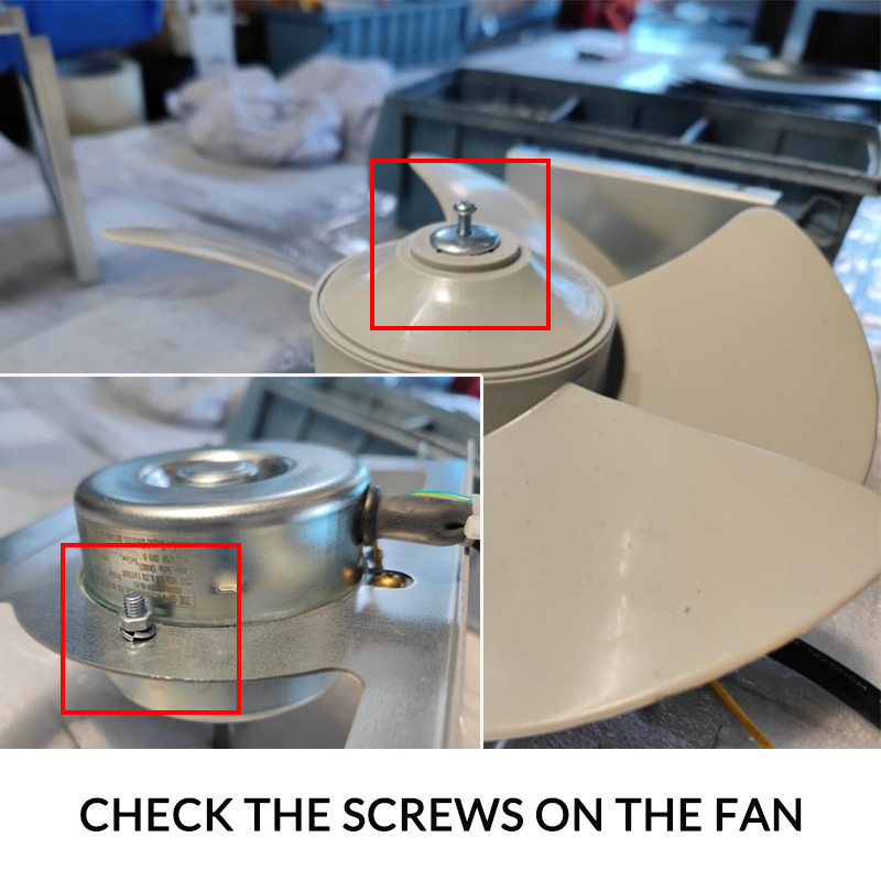 5.4 Check the Screws on the Fan
