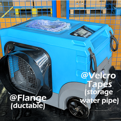 90l Ducted Dehumidifier with Water Pipe