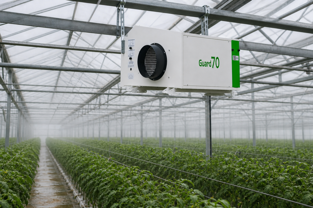 Guard70 Indusrial Ceiling Dehumidifier for Grow Room
