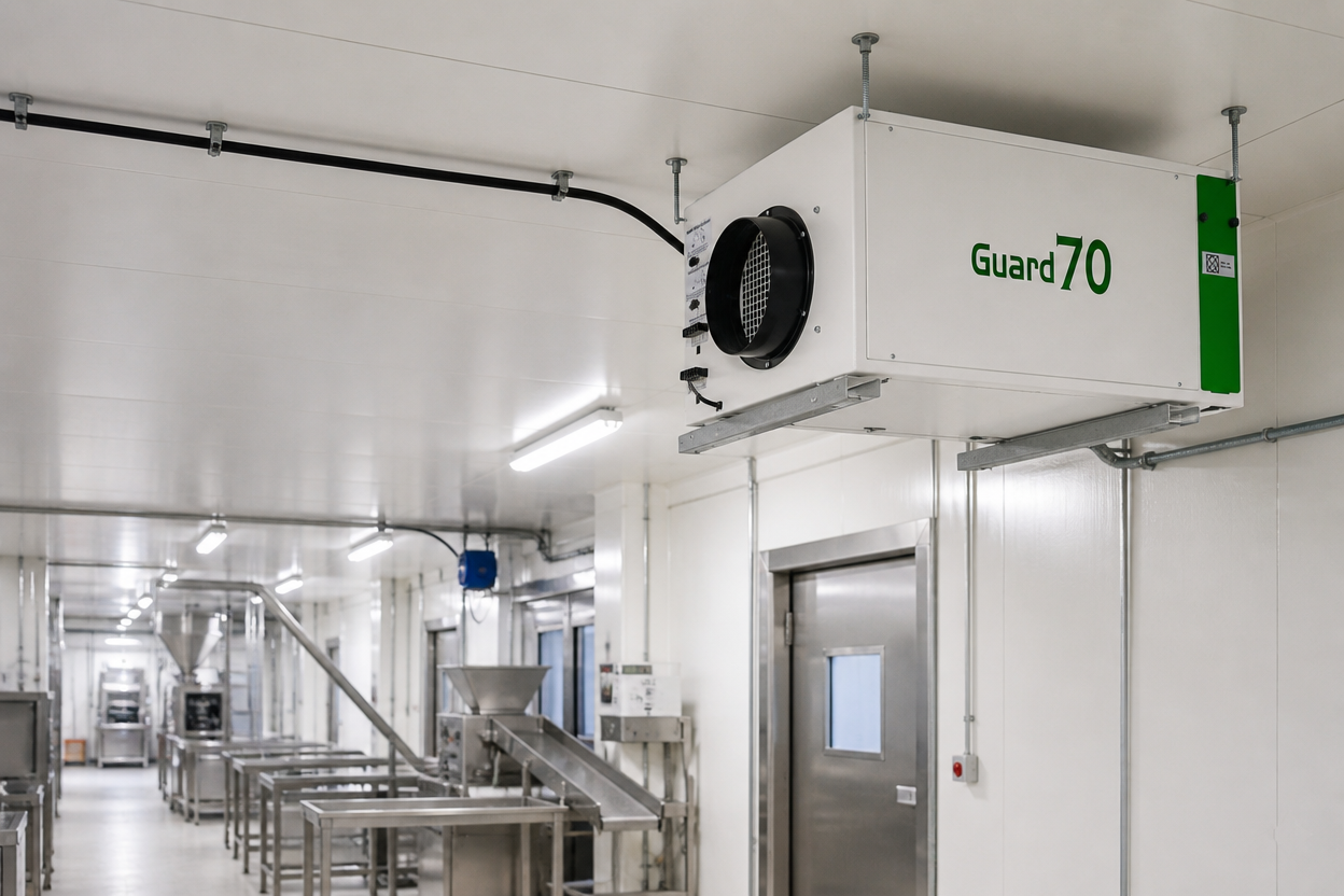 Guard70 Industrial Dehumidifier for Food Processing Factory