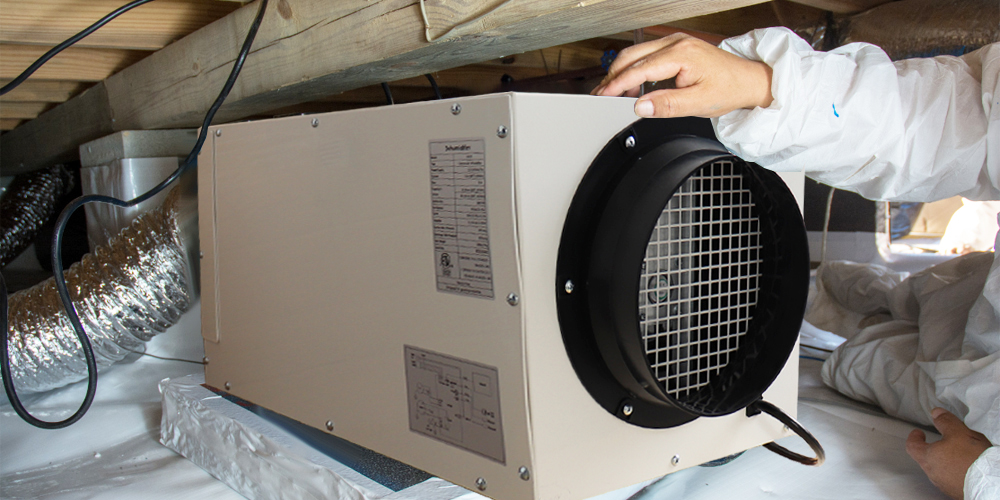 Hd70 Ducted Dehumidifier for Crawl Space