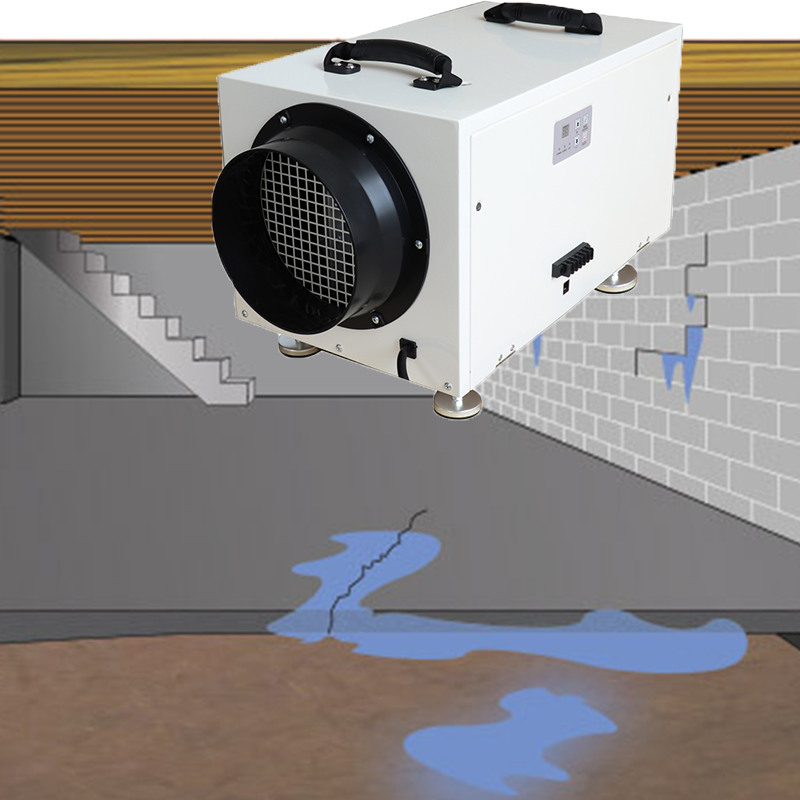 Preair Hd70 Commercial Dehumidifier for Crawl Space