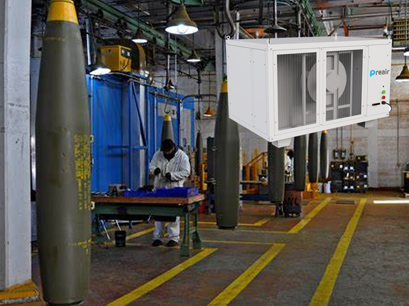 Preair Pro500 Dehumidifier for Military Warehouse