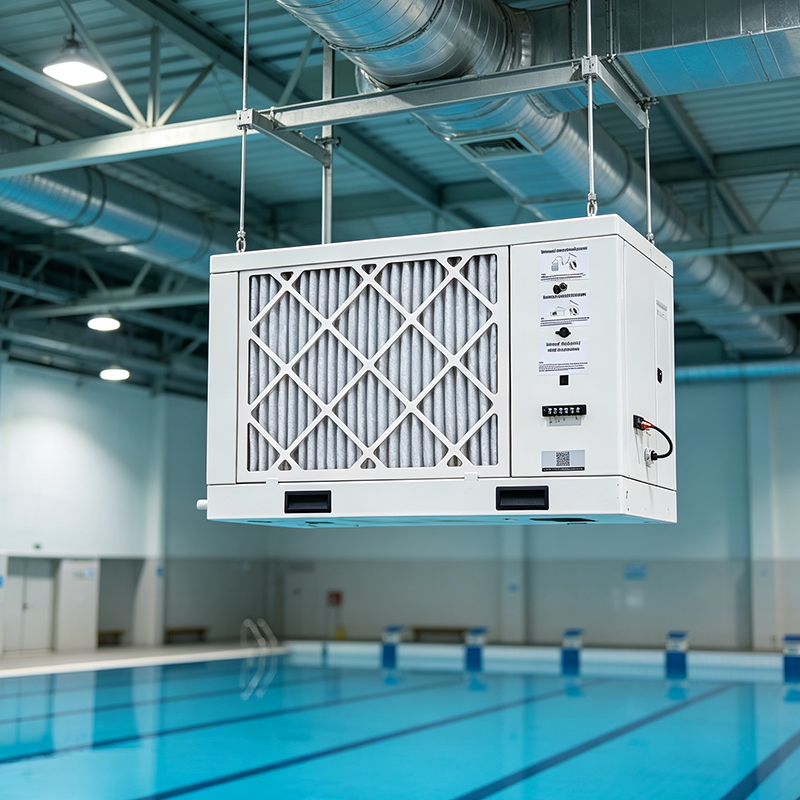 Pro210s Industrial Ceiling Dehumidifier for Indoor Pool Room