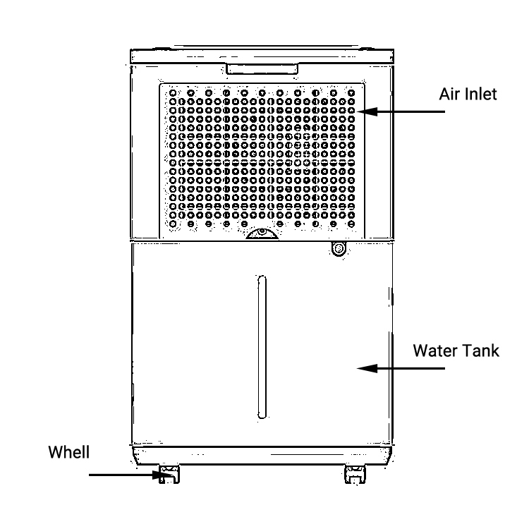 Preair 10L Small Home Dehumidifier