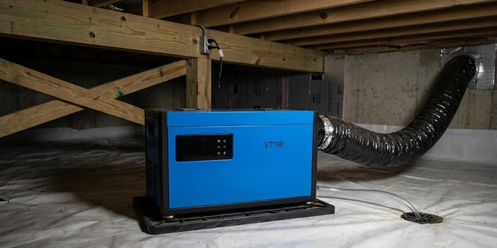 Vt70e Crawl Space Dehumidifier for Humidity Control