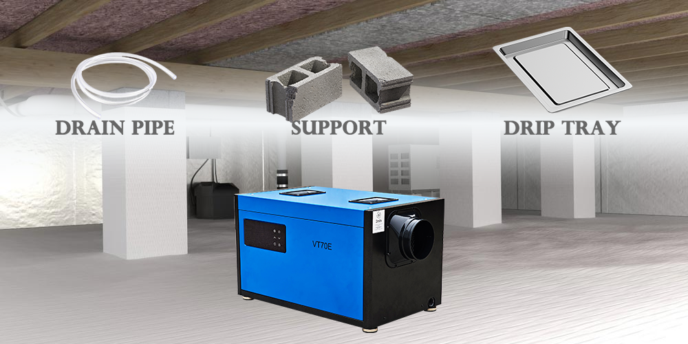 Vt70e Under House Dehumidifier for Crawl Space
