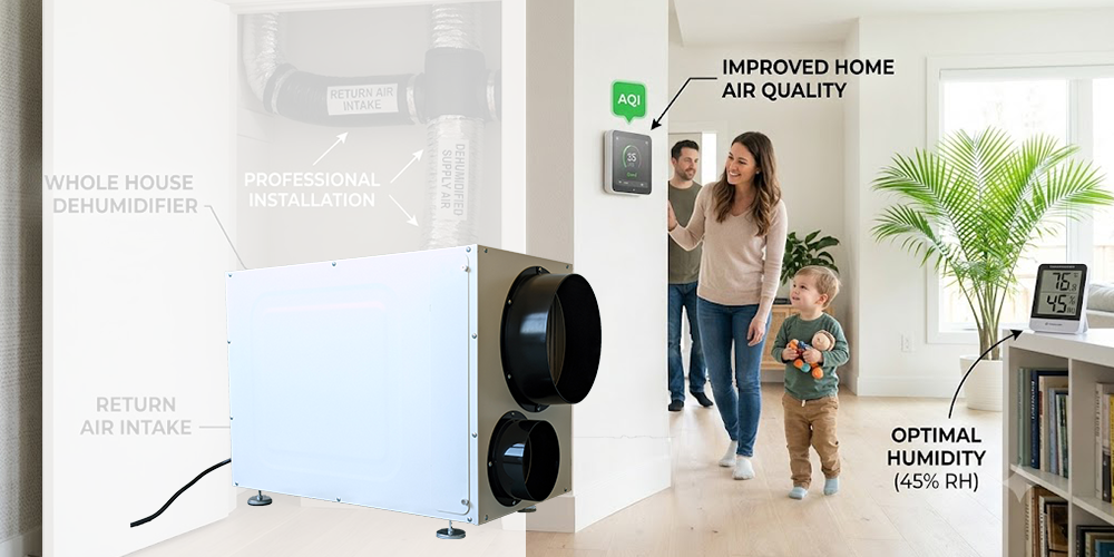 Wh135 Whole House Dehumidifier with Fresh Air Intake