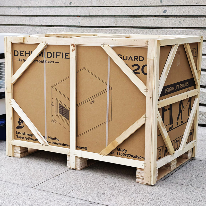 Wooden Packaging Box of Guard120 Ceiling Dehumidifier