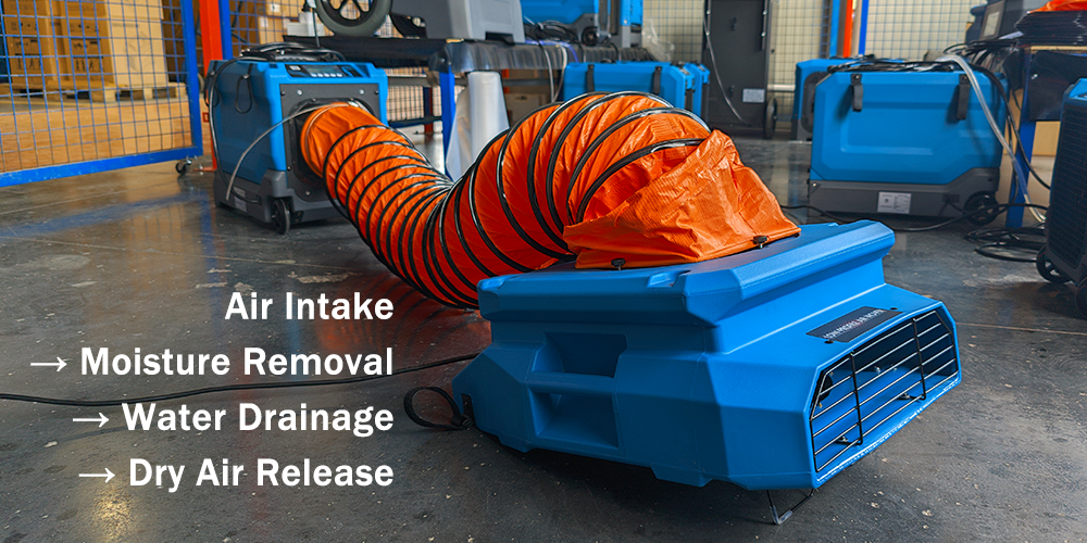 Working Principle of Commercial Dehumidifier