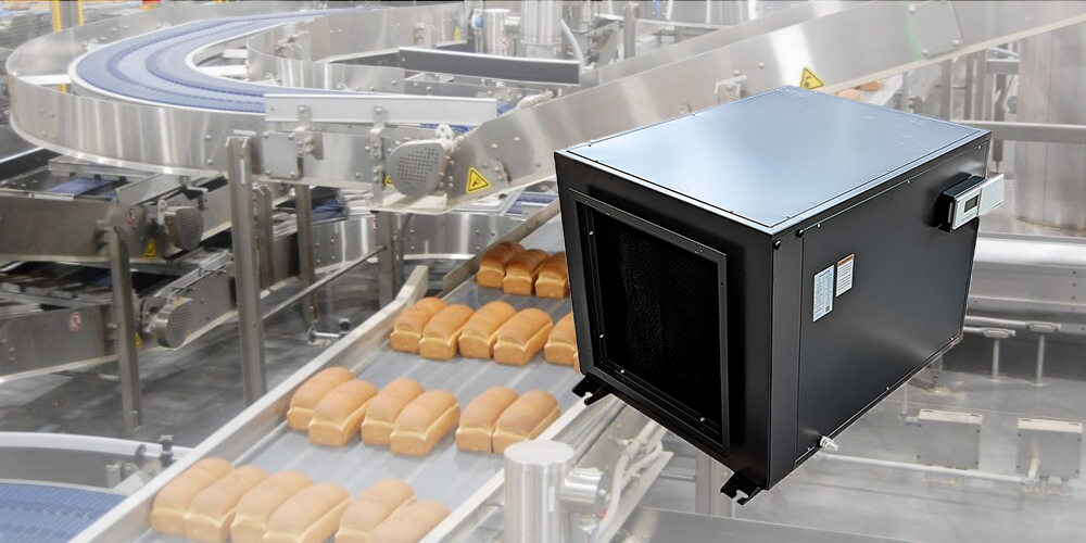 Zeta240 Industrial Dehumidifier for Bakery and Grain Products Industry